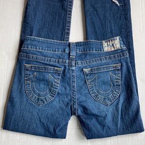 True Religion raw hem jeans